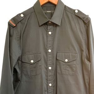 Gucci Long Sleeve Button Up Dress Shirt